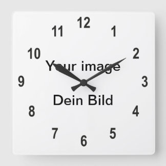 Ziffernblatt für Uhr Square Wall Clock