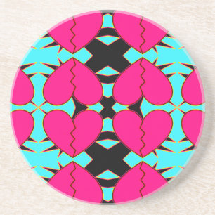 Zig n Zag Broken Hearts Coaster
