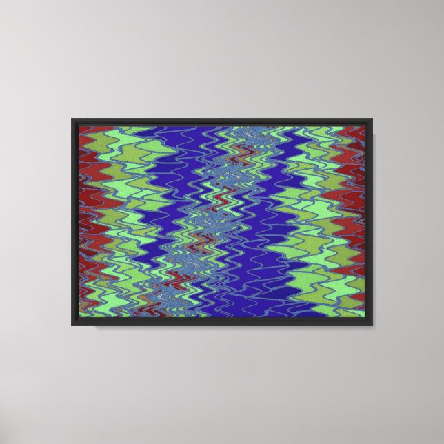 Zig Zag 12 Wrapped Canvas Print (Front)
