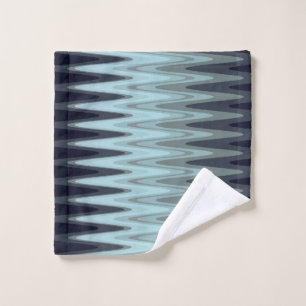 Zig Zag Blue Turquoise Grey Motif