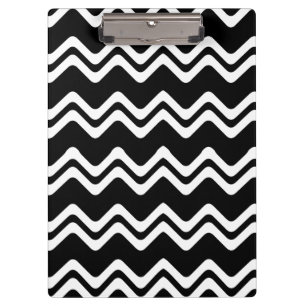 Zig Zag Dual Coloured Line Pattern Clipboard