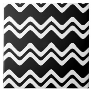 Zig Zag Dual Coloured Line Pattern Tile