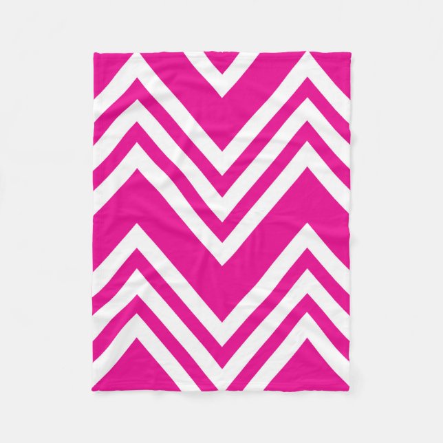 Zig Zag  Fleece Blanket (Front)