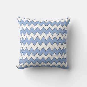 Zig Zag Light Blue Pillow