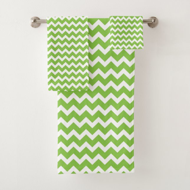 ZIG ZAG - LIME & WHITE (En situation)