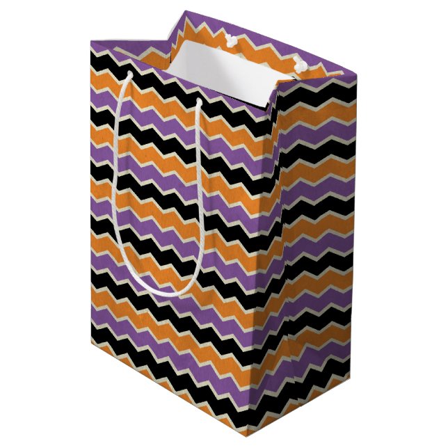 Zig Zag Medium Gift Bag (Back Angled)