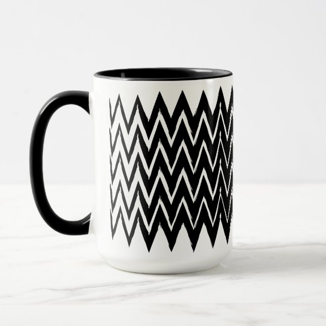 Zig Zag Mug, Mug Gift (Left)