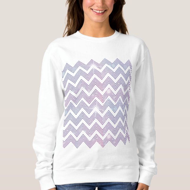 Zig Zag Pattern Sweatshirt (Front)