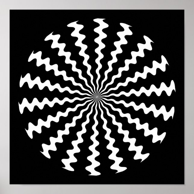 Zig Zag Spiral Poster (Front)
