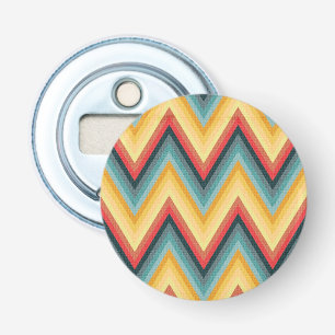 Zig Zag Striped Background 2 Bottle Opener