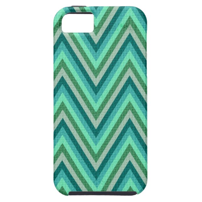 Zig Zag Striped Background Case-Mate iPhone Case (Back)