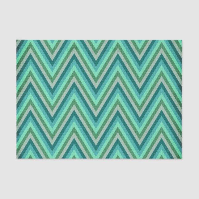 Zig Zag Striped Background Tissue Paper (Front)