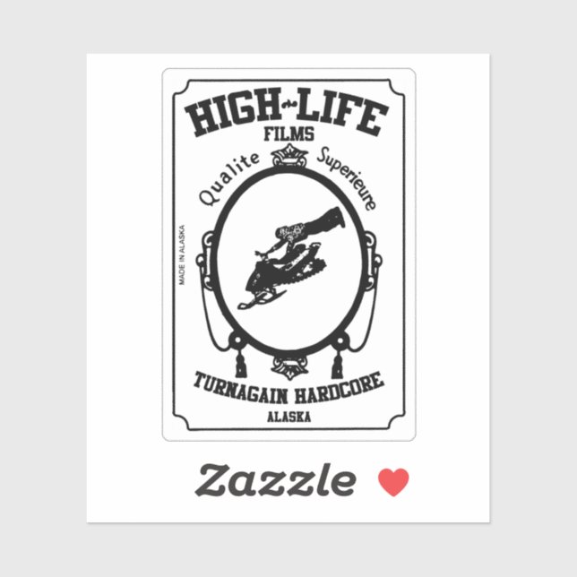 Zig Zag (Turnagain Hard Core) Die Cut Sticker (Sheet)