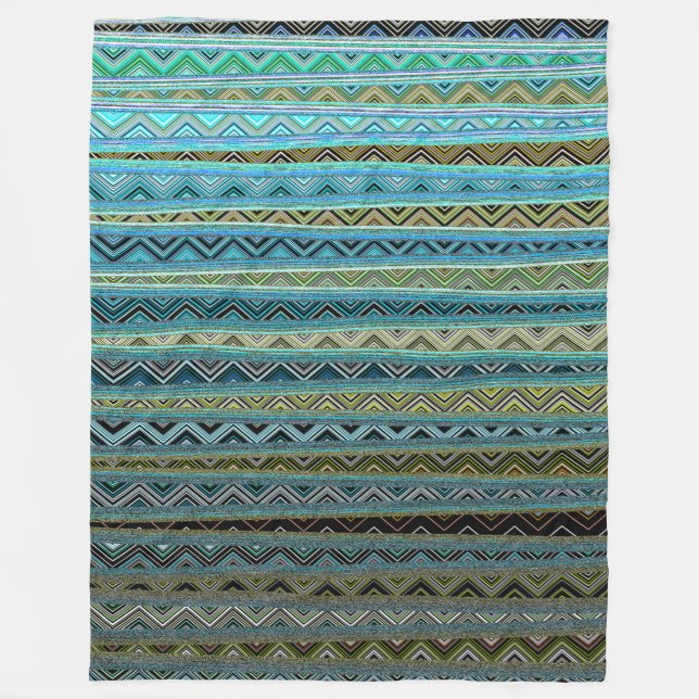 ZIG ZAGGING IN THE SIXTH UNIVERSE FLEECE BLANKET (Front)