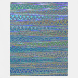 ZIG ZAGGING IN THE THIRD UNIVERSE FLEECE BLANKET