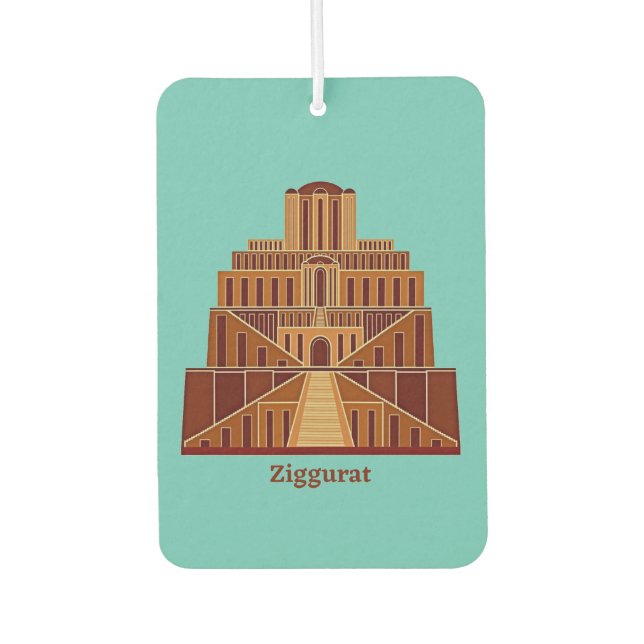 Ziggurat Air Freshener (Front)