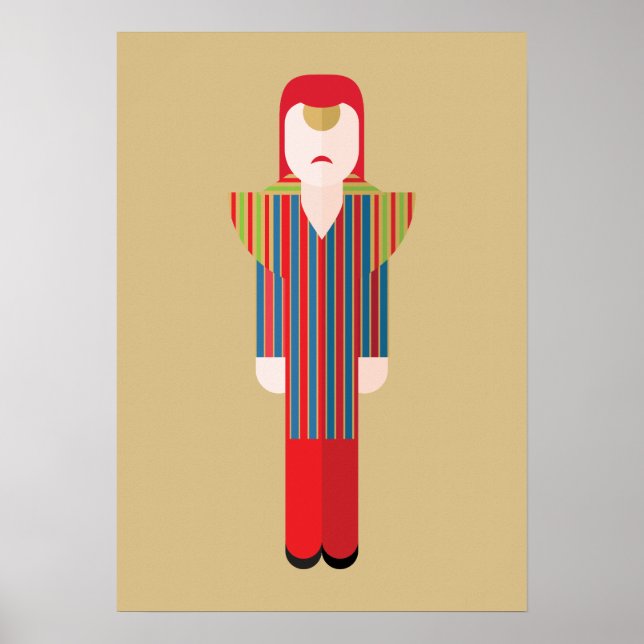 Ziggy – Retro Glam Rock Art Print (2) (Front)
