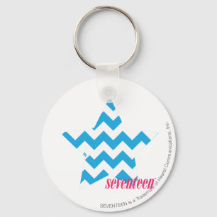 ZigZag Aqua 2 Keychain