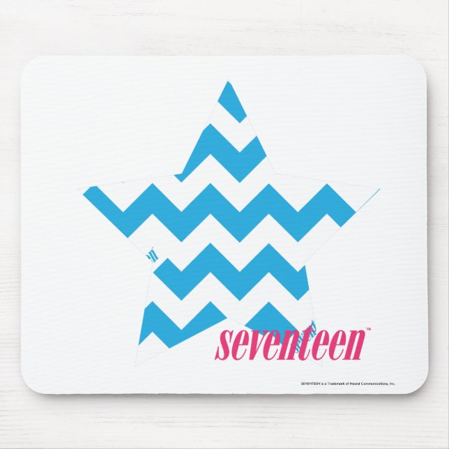 ZigZag Aqua 2 Mouse Pad (Front)