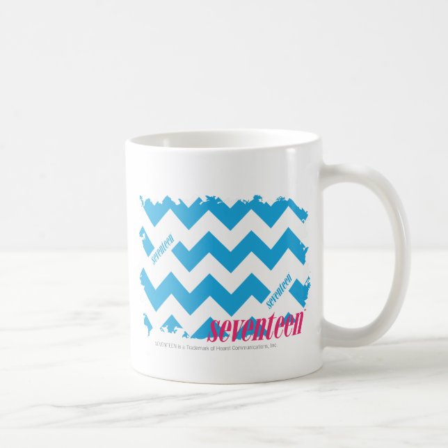 ZigZag Aqua 3 Coffee Mug (Right)