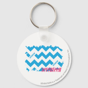 ZigZag Aqua 3 Keychain