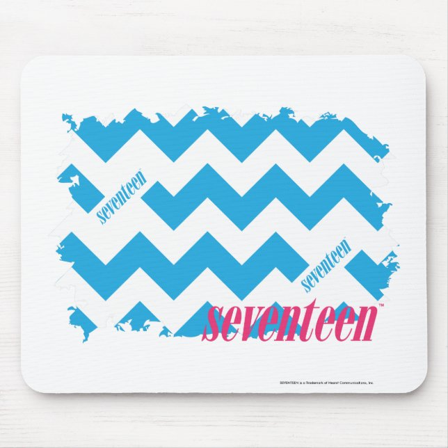 ZigZag Aqua 3 Mouse Pad (Front)