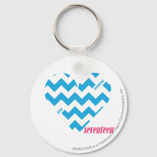 ZigZag Aqua 4 Keychain