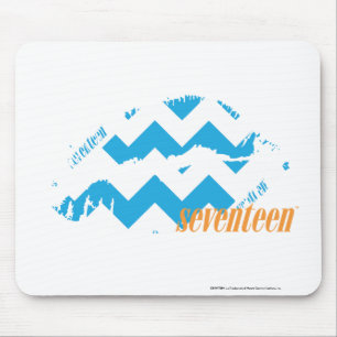 ZigZag Aqua Mouse Pad