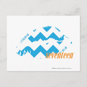 ZigZag Aqua Postcard