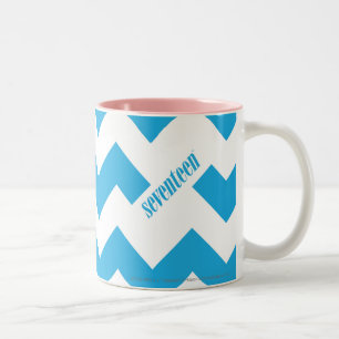 ZigZag Aqua Two-Tone Coffee Mug