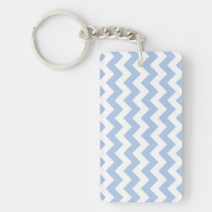 Zigzag bleu-clair et blanc