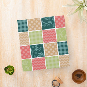 Zigzag, Chevron, Gingham, Polka Dots, Patchwork Binder