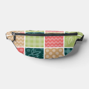 Zigzag, Chevron, Gingham, Polka Dots, Patchwork Fanny Pack