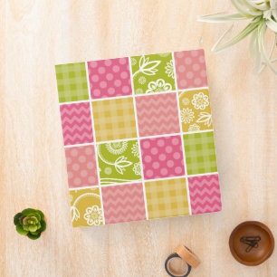 Zigzag, Chevron, Polka Dots, Gingham, Patchwork Binder