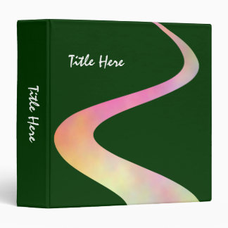 ZigZag Curve (1.5in) on Dark Green 003300 Binder