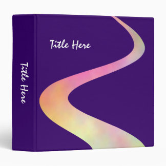 ZigZag Curve (1.5in) on Deep Purple 330066 Binder