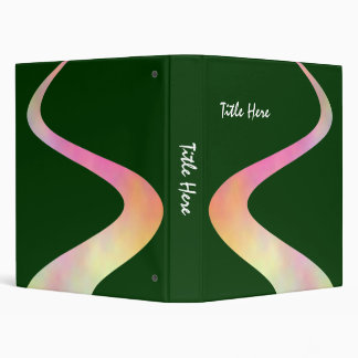 ZigZag Curve (1in) on Dark Green 003300 Binder