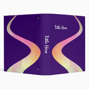 ZigZag Curve (1in) on Deep Purple 330066 Binder