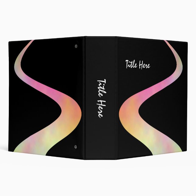 ZigZag Curve (2in) on Black Binder (Background)