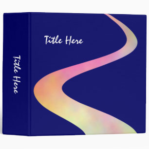 ZigZag Curve (2in) on Dark Blue 000066 Binder