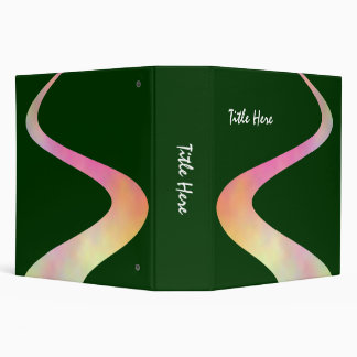 ZigZag Curve (2in) on Dark Green 003300 Binder