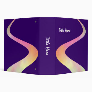 ZigZag Curve (2in) on Deep Purple 330066 Binder