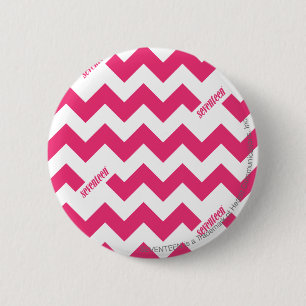 ZigZag Magenta 2 Inch Round Button