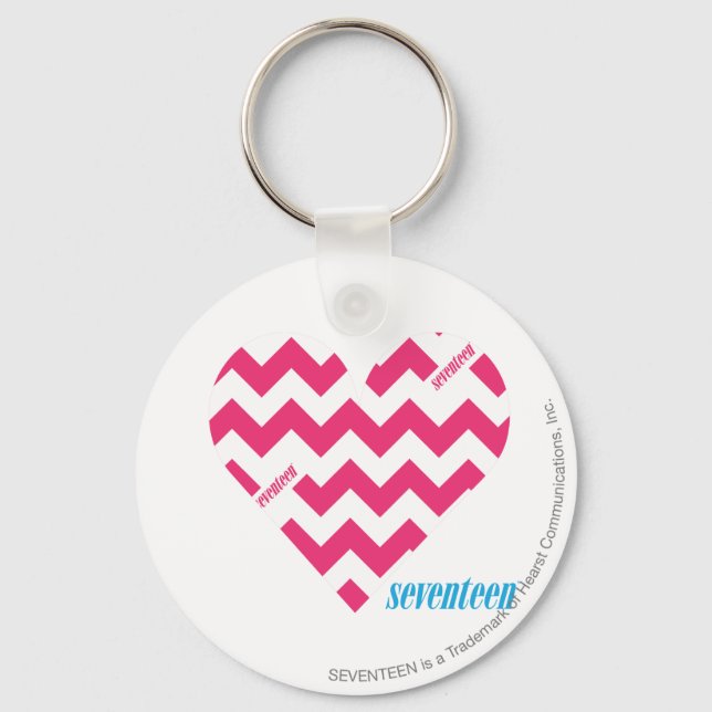 ZigZag Magenta 3 Keychain (Front)