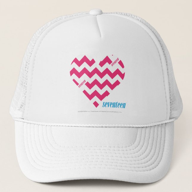 ZigZag Magenta 3 Trucker Hat (Front)
