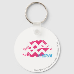 ZigZag Magenta Keychain
