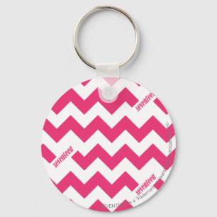 ZigZag Magenta Keychain