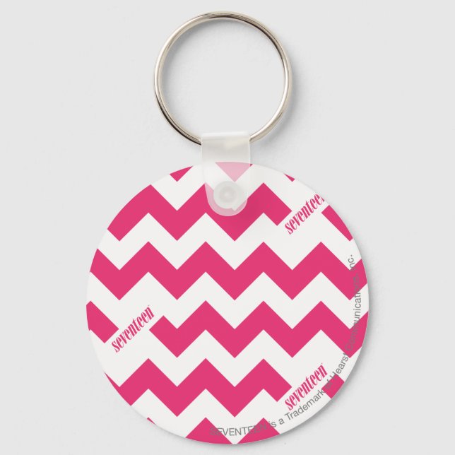 ZigZag Magenta Keychain (Front)