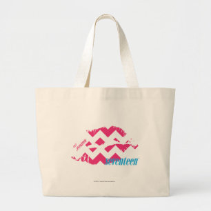 ZigZag Magenta Large Tote Bag