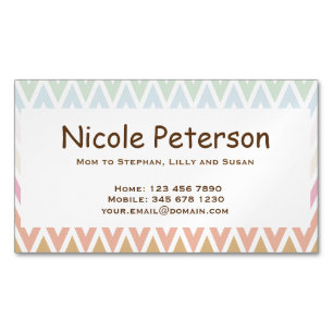 Zigzag Mommy Calling Card